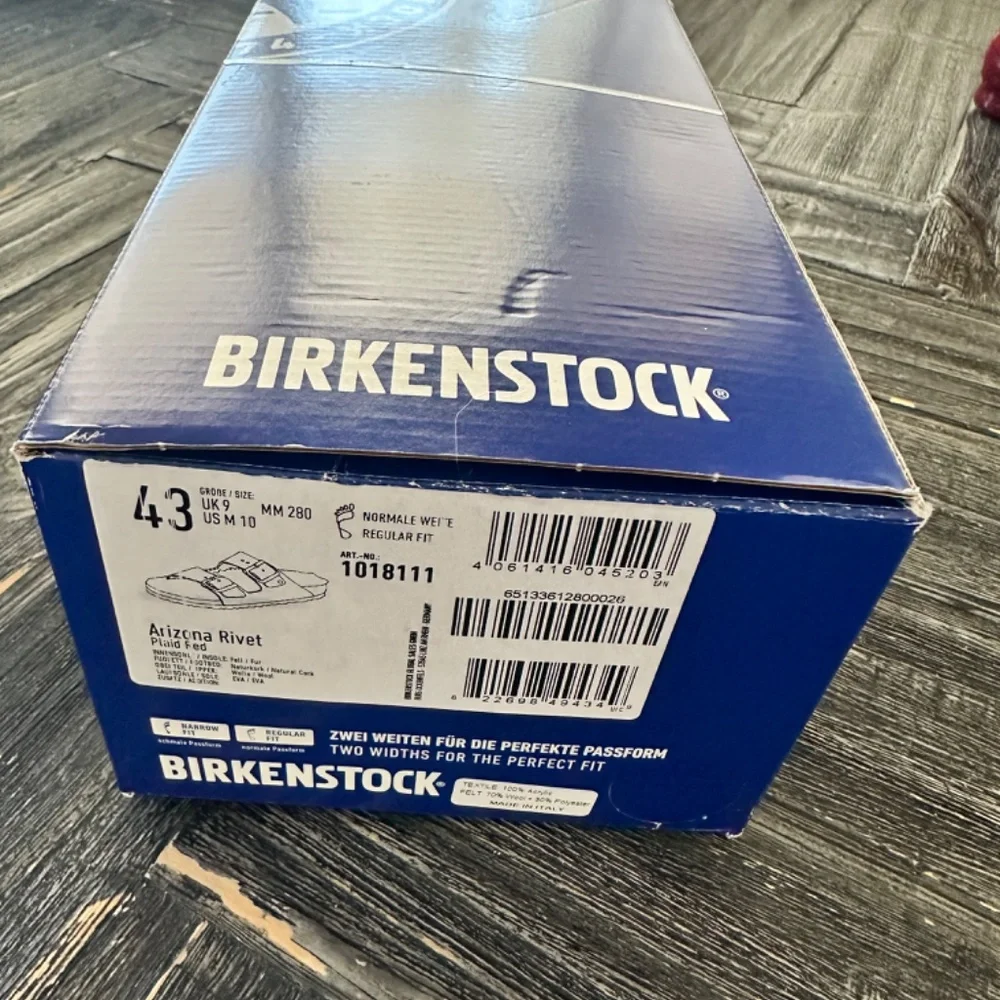 Birkenstock Plaid Red Arizona Shearling Lined Mens 10 EU43 - Picture 8 of 8